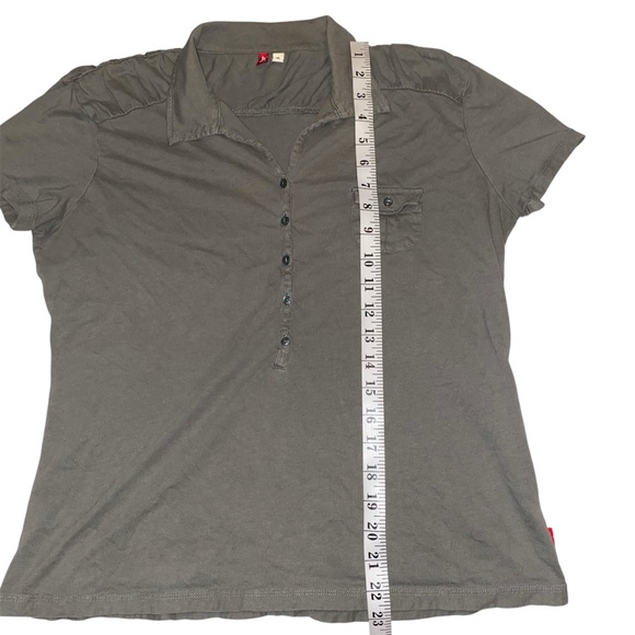 Levi’s Olive Green Short Sleeve Polo Shirt - Picture 6 of 8
